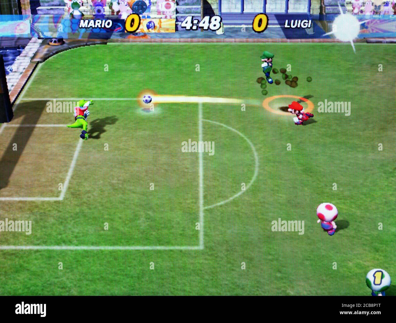 Mario Smash Football - Nintendo Gamecube Videogame - Editorial use only Stock Photo