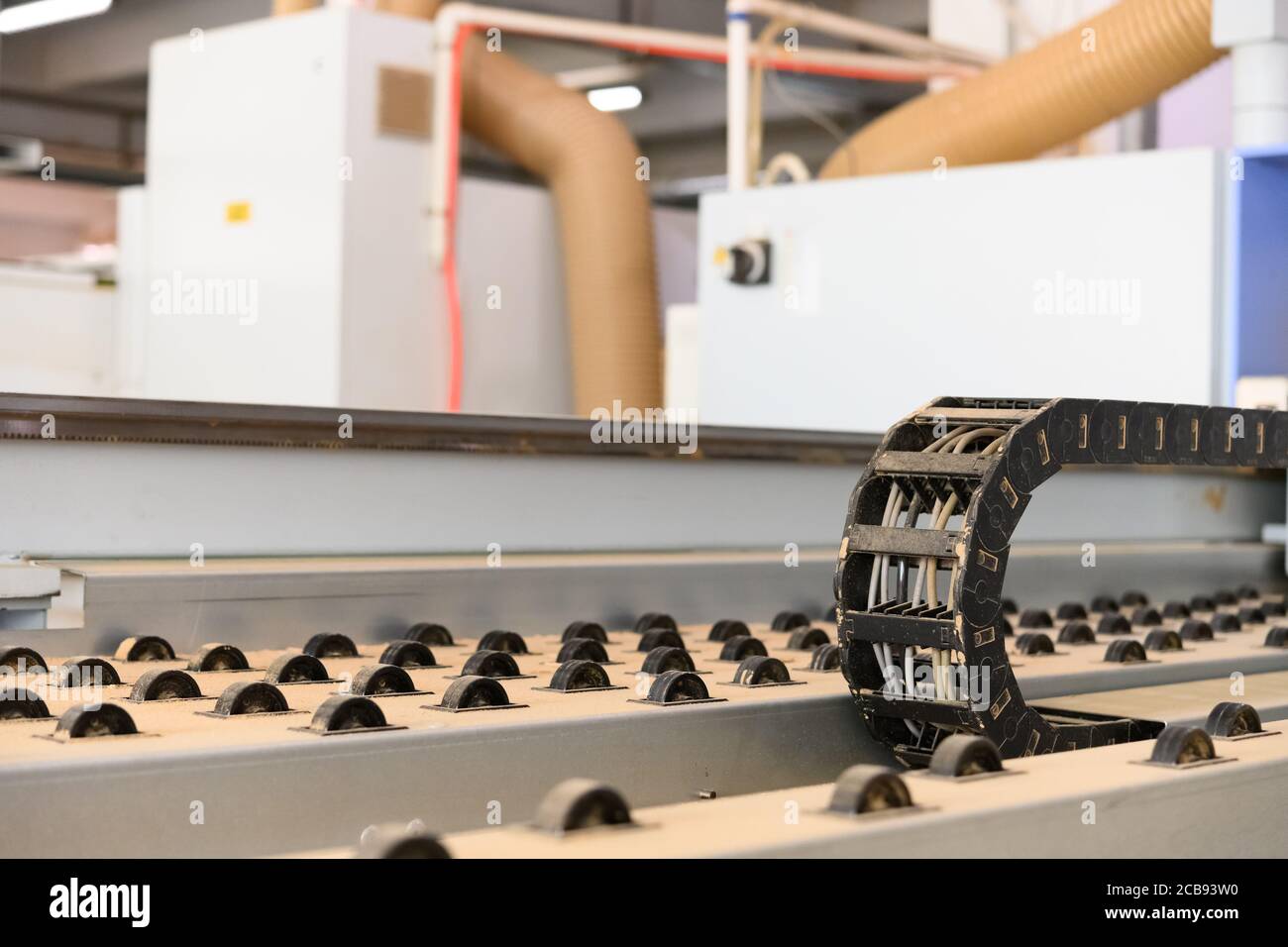 machine for handling plywood in a factory Stock Photo Alamy
