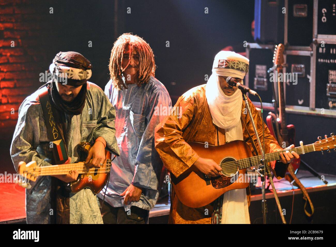 Tinariwen, tuareg blues and rock band from Mali Stock Photo