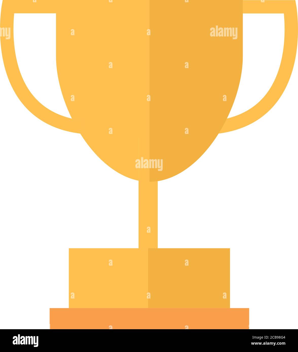 trophy award sport competition flat icon design vector illustration ...
