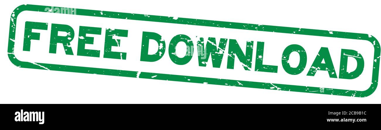 Grunge green free download square rubber seal stamp on white background ... image.