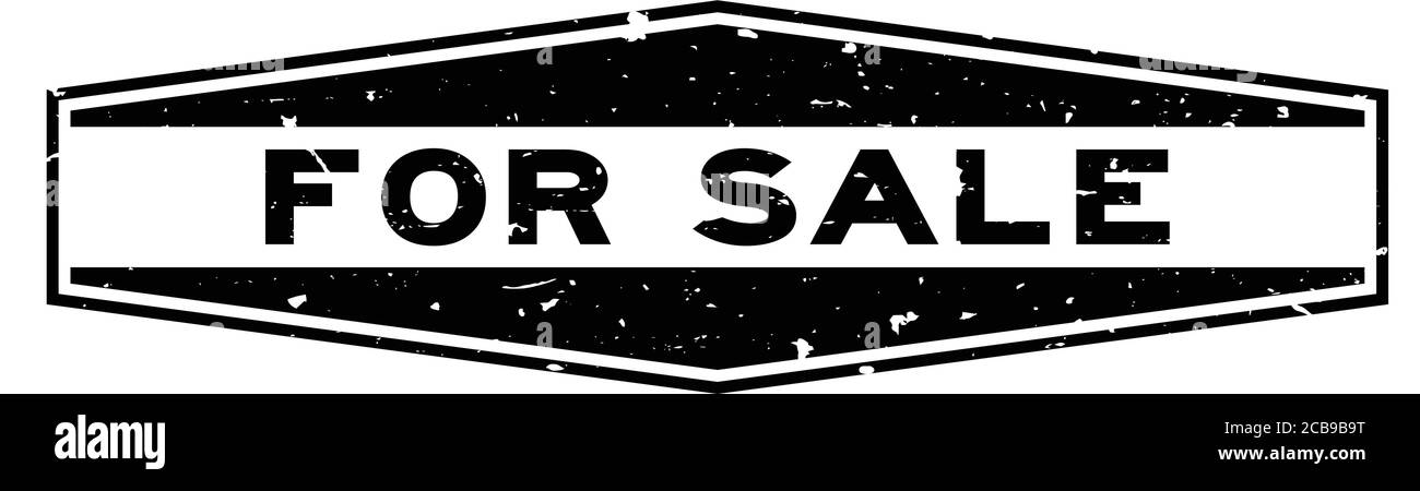 Grunge black for sale word hexagon rubber seal stamp on white ...