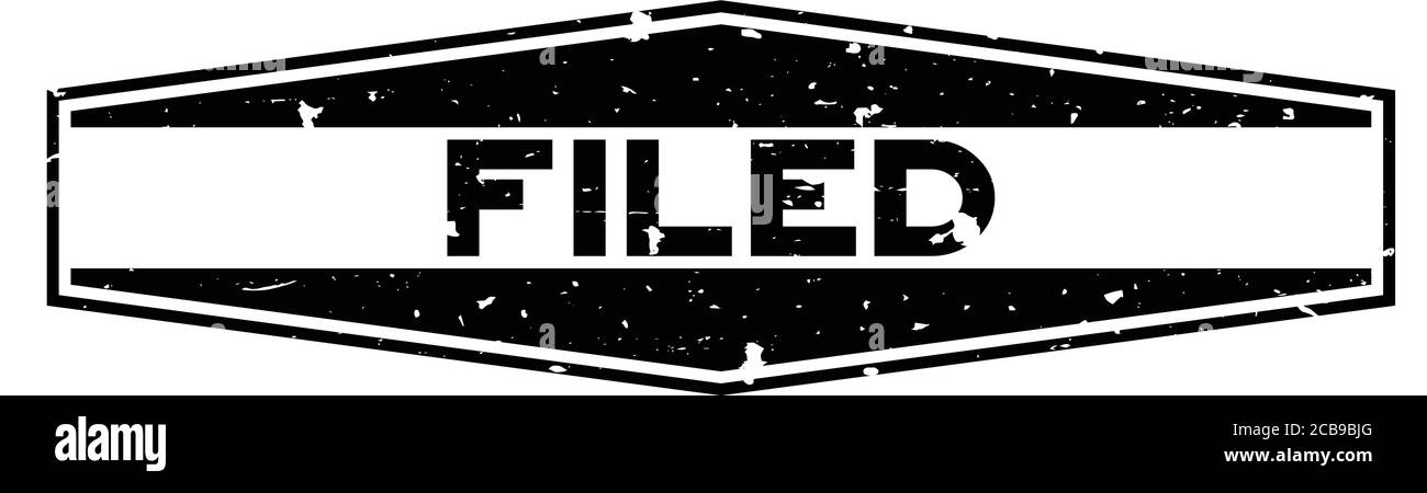 Grunge black filed word hexagon rubber seal stamp on white background ...