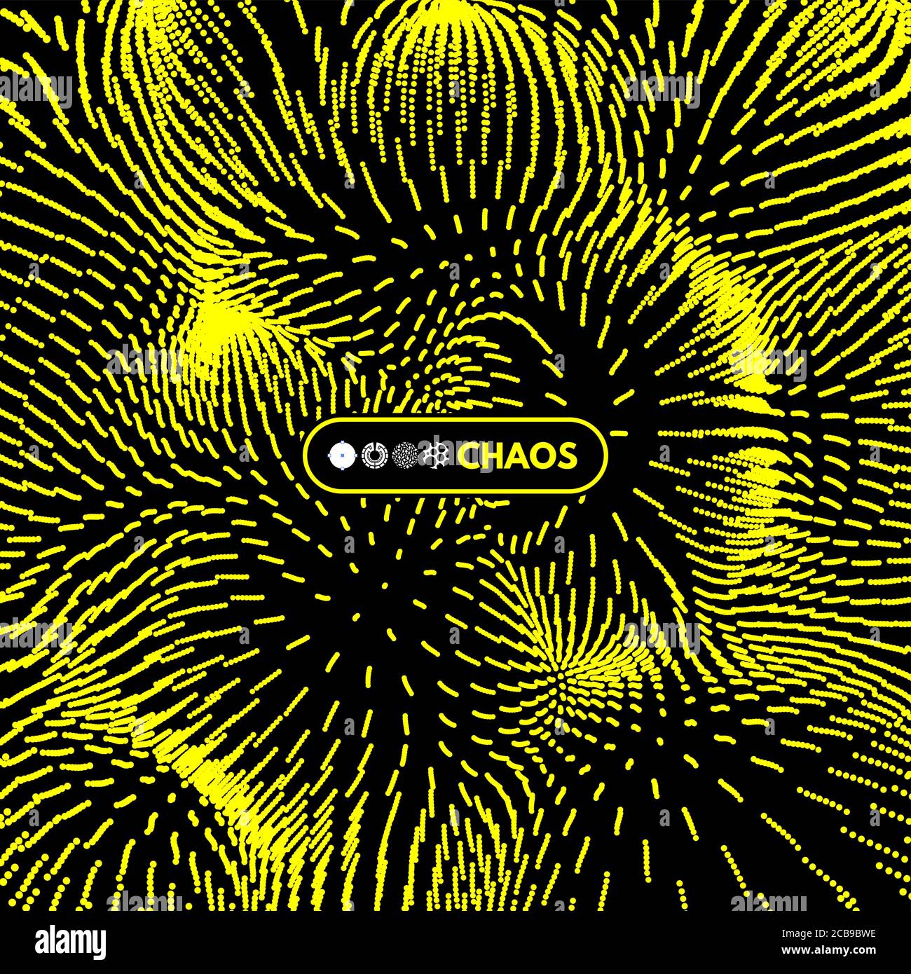 Array with dynamic particles. 3d futuristic technology style. Abstract background. Vector illustration. Stock Vector