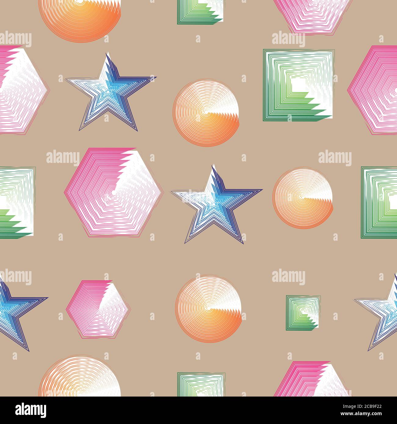Abstract seamless geometric pattern background Stock Vector