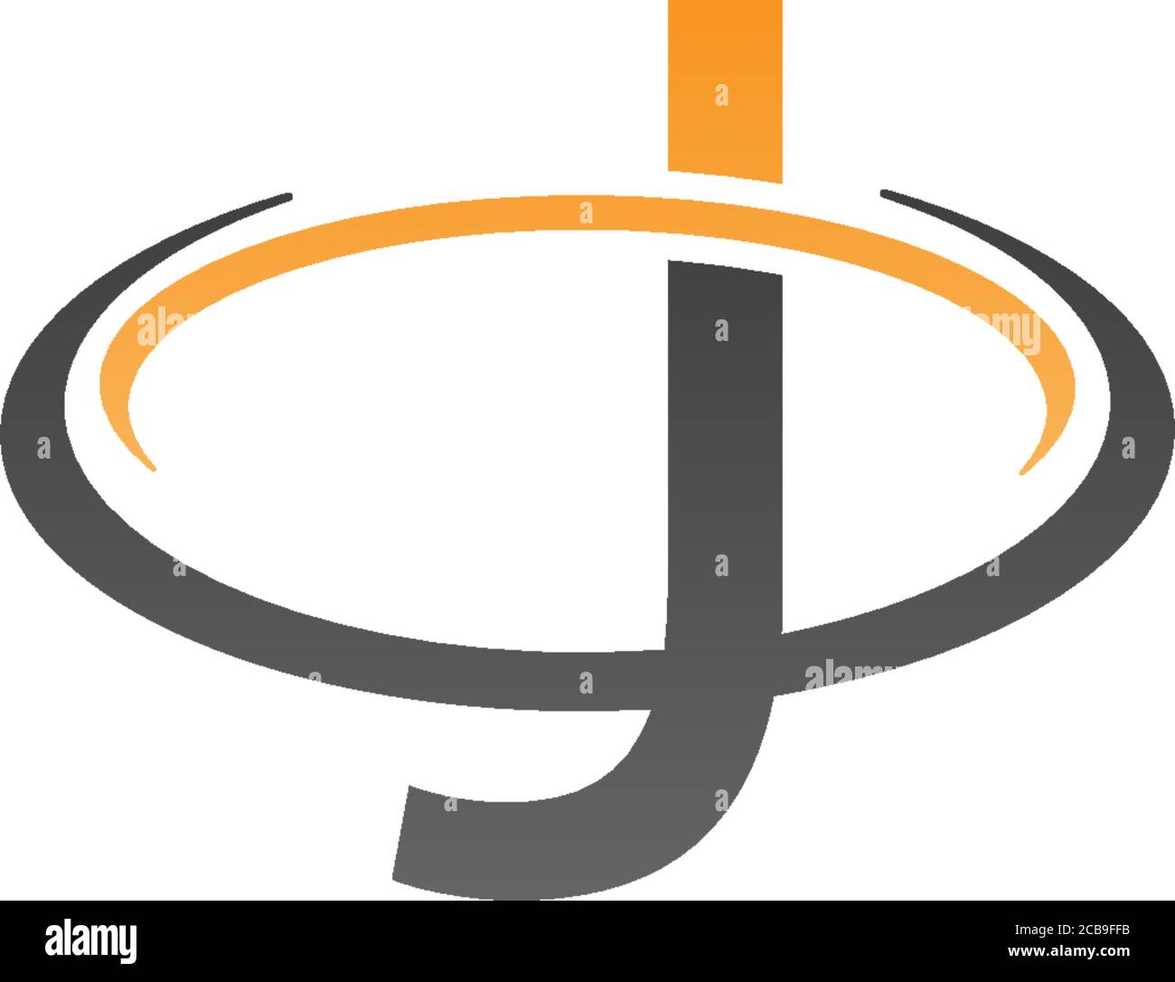 J Letter circle Logo, Concept Letter J + icon circle Stock Vector Image