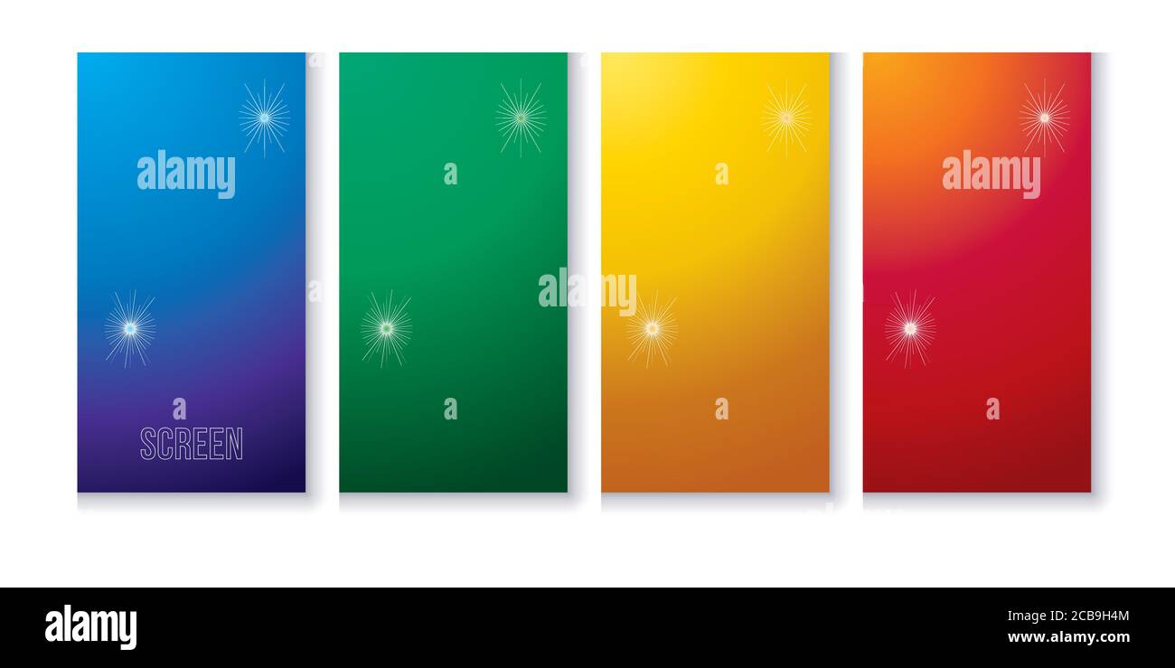 Halftone colorful design. Modern screen vector design for mobile app