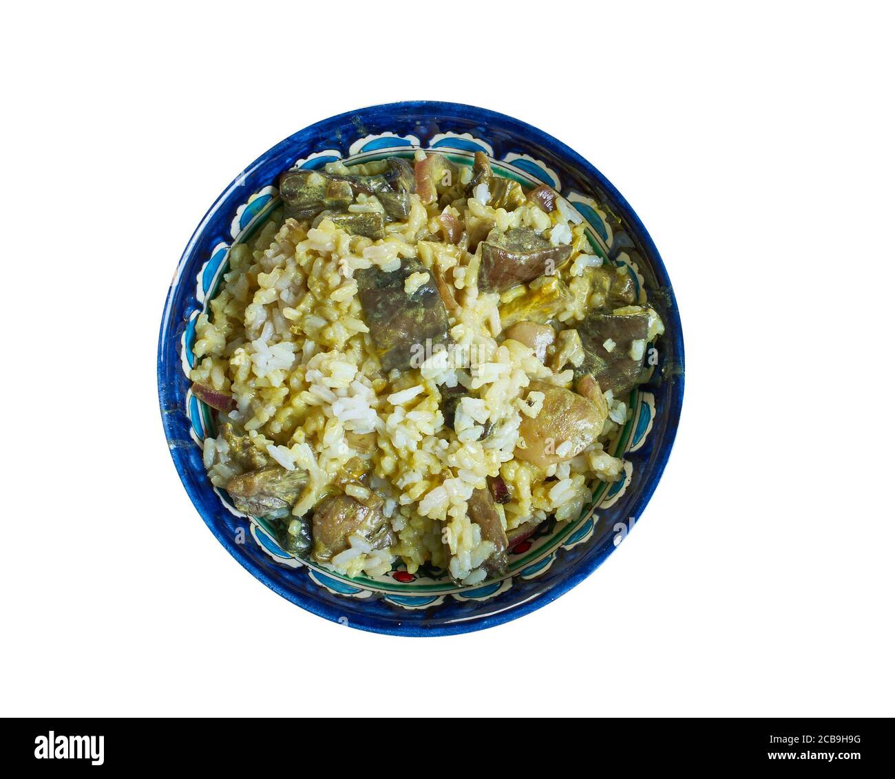 Chettinad style South Indian Mushroom Biryani Stock Photo Alamy