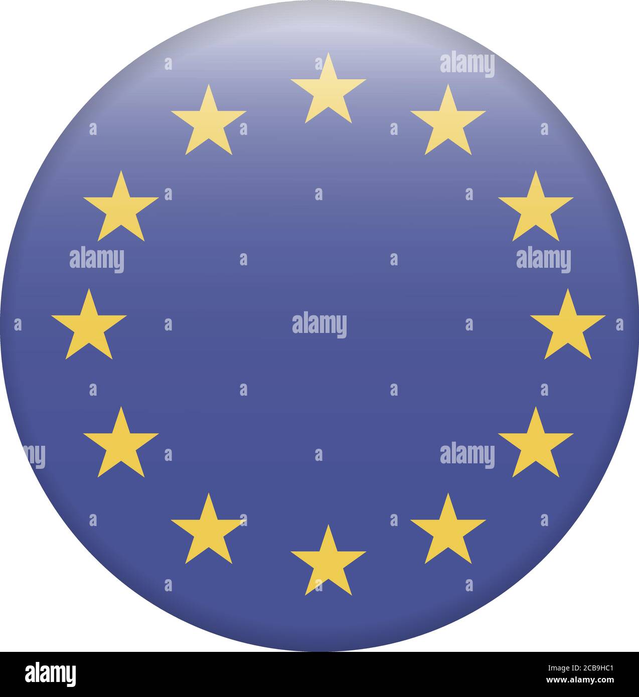 European Union-EU flag with exact dimensions and colours Stock Vector
