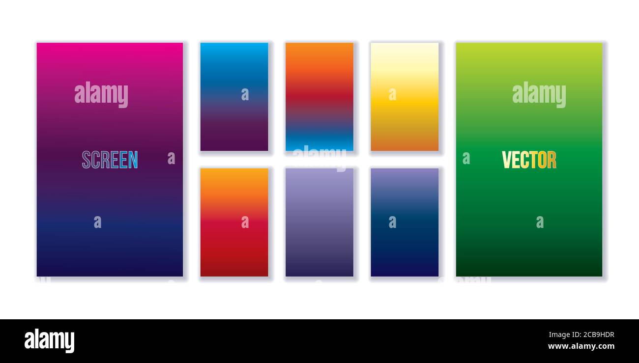 Halftone colorful design. Modern screen vector design for mobile app