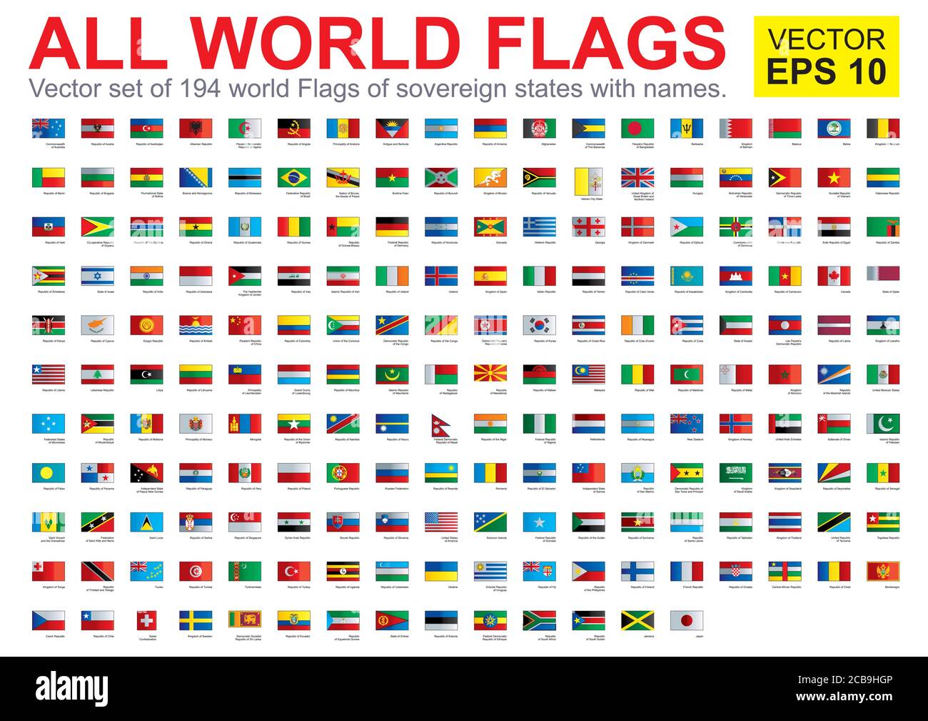 flags of countries around the world