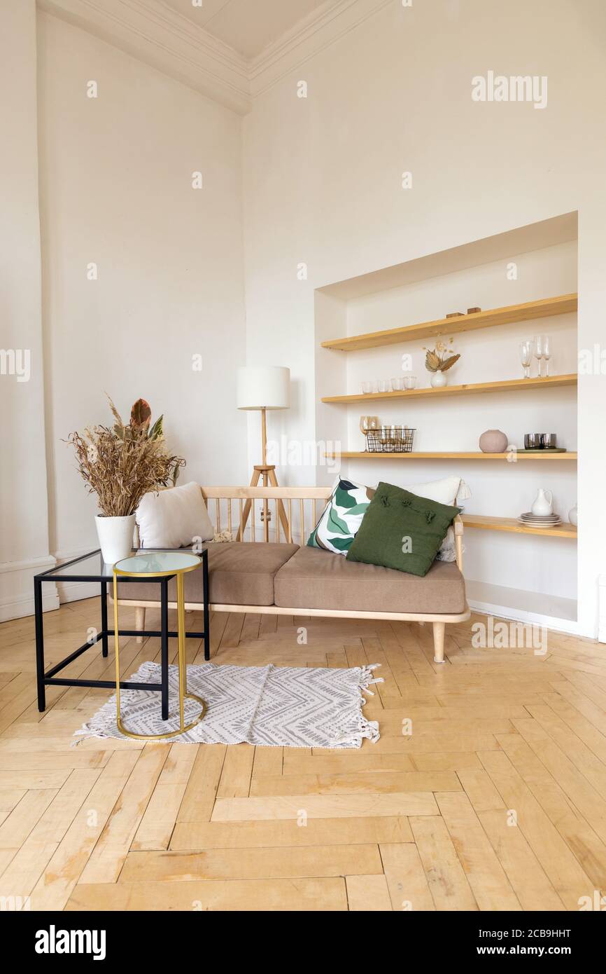Interior of cozy living room Stock Photo - Alamy