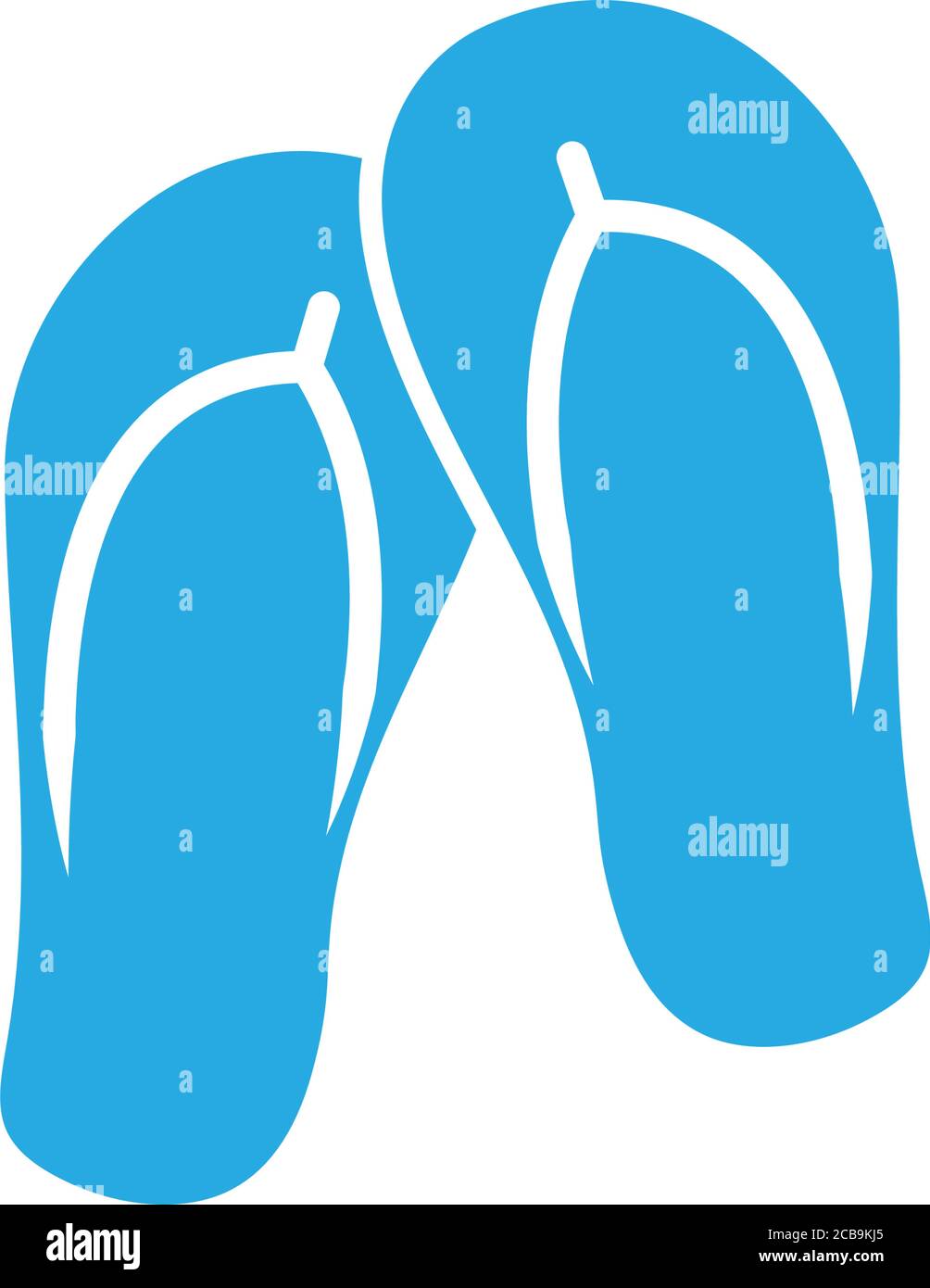 Flip flop icon design template vector isolated illustration Stock