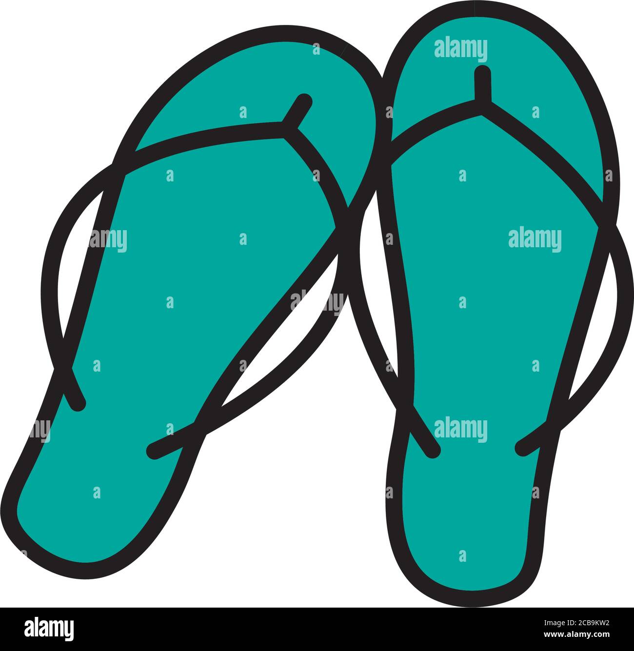 Flip flop icon design template vector isolated illustration Stock ...
