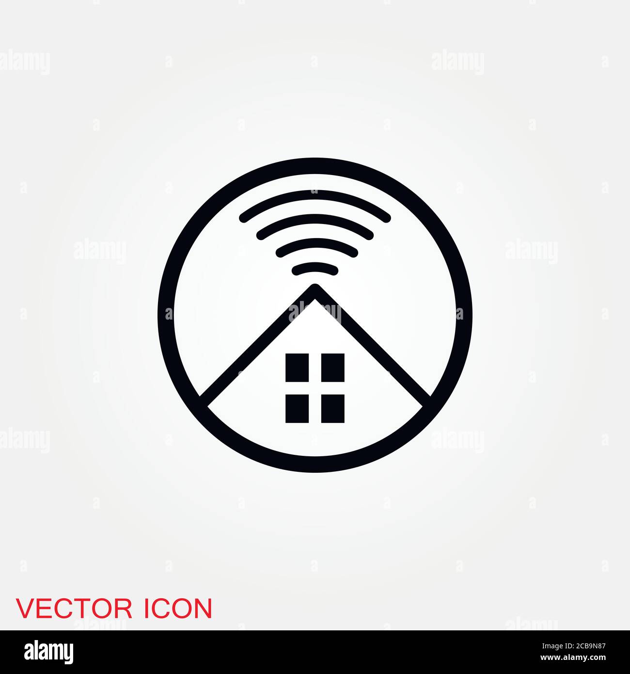 Antenna icon. Radar satellite dish - Vector icon Stock Vector
