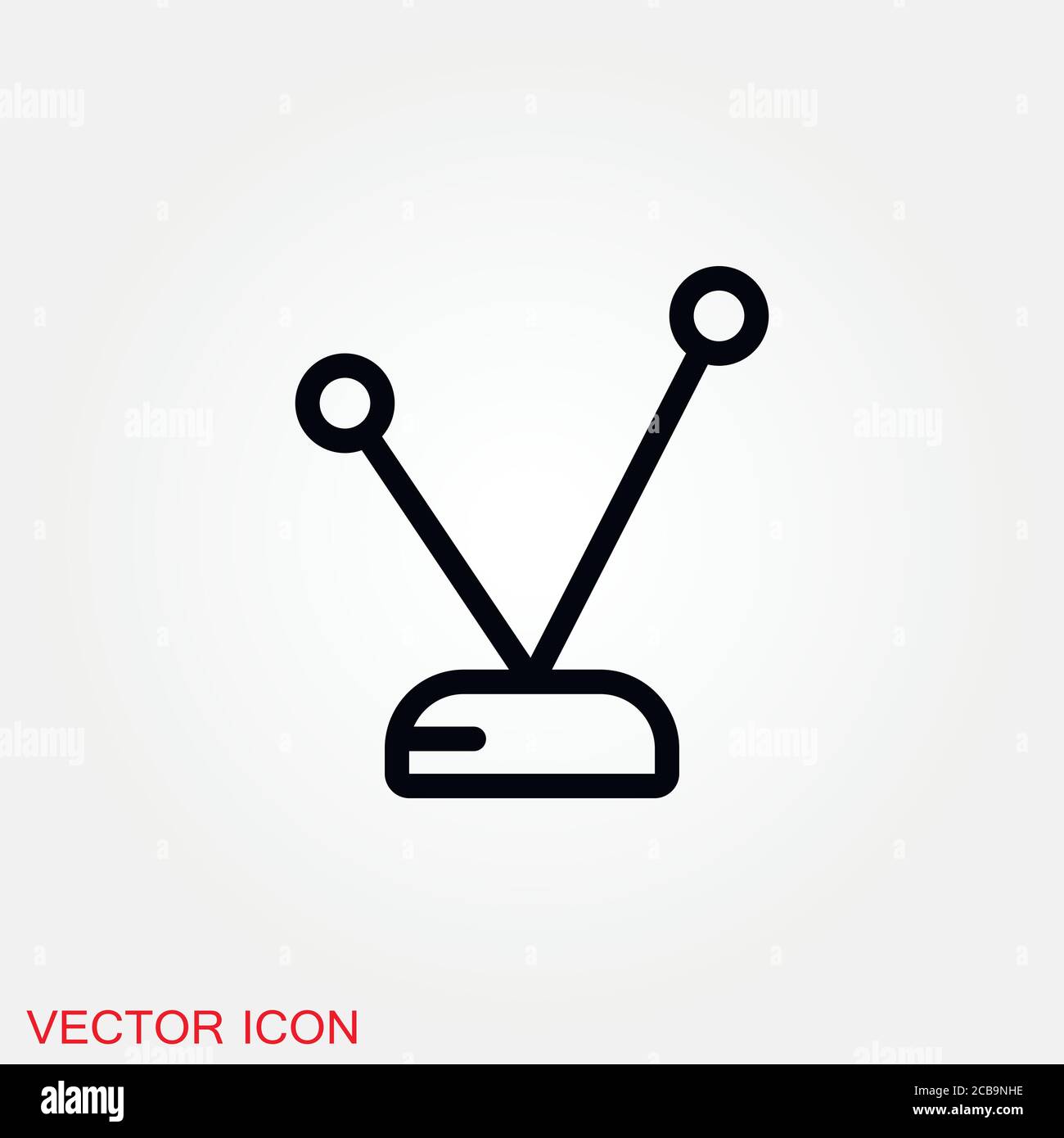 Antenna icon. Radar satellite dish - Vector icon Stock Vector