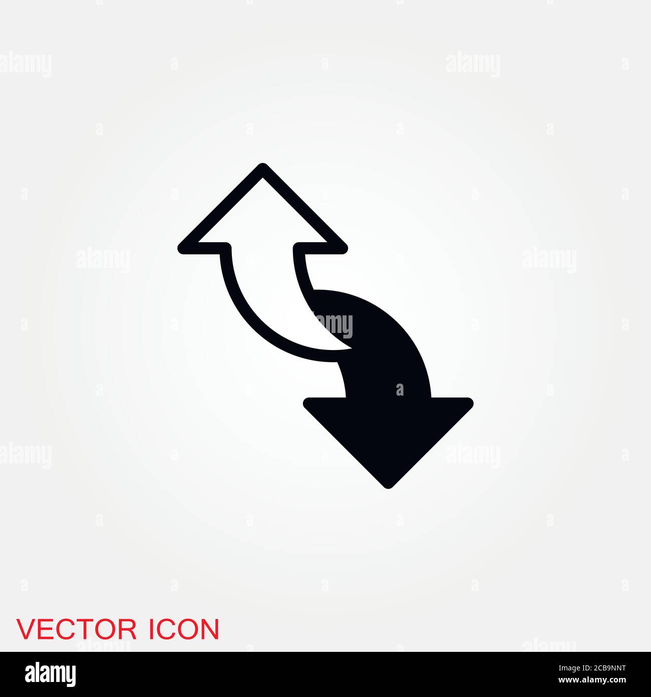 Arrow Icon in trendy flat style isolated on background. Arrow symbol ...