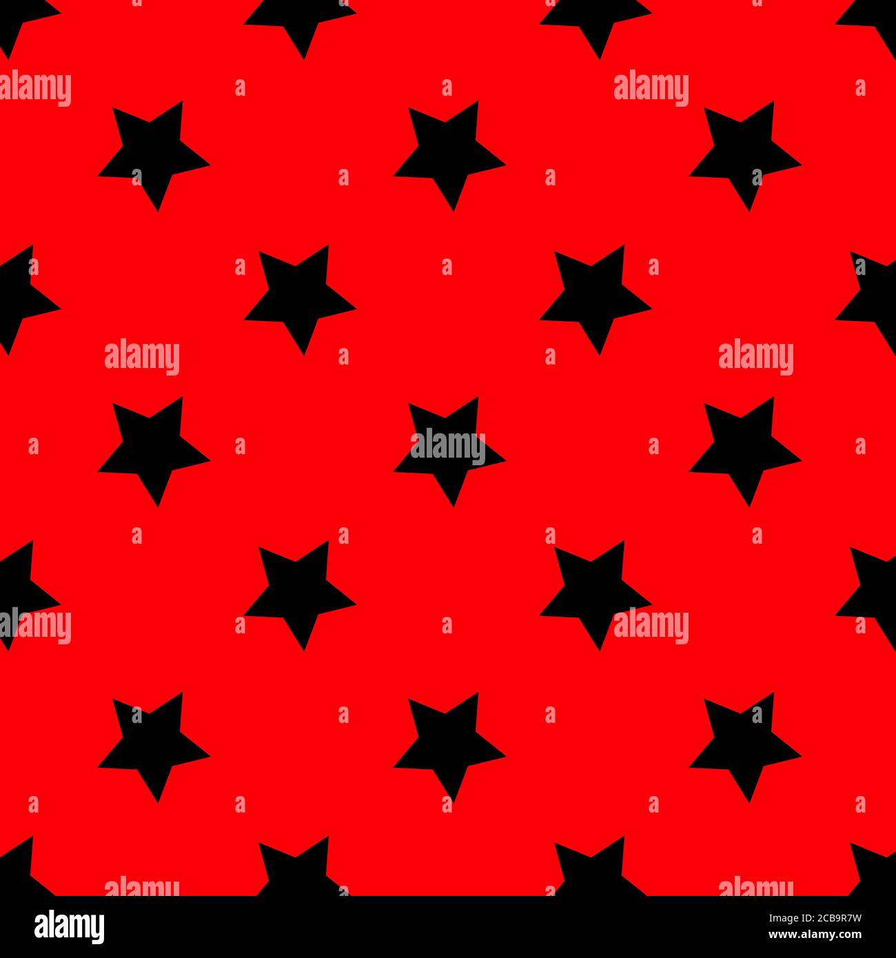 Seamless abstract Star black pattern on red background, Vector ...