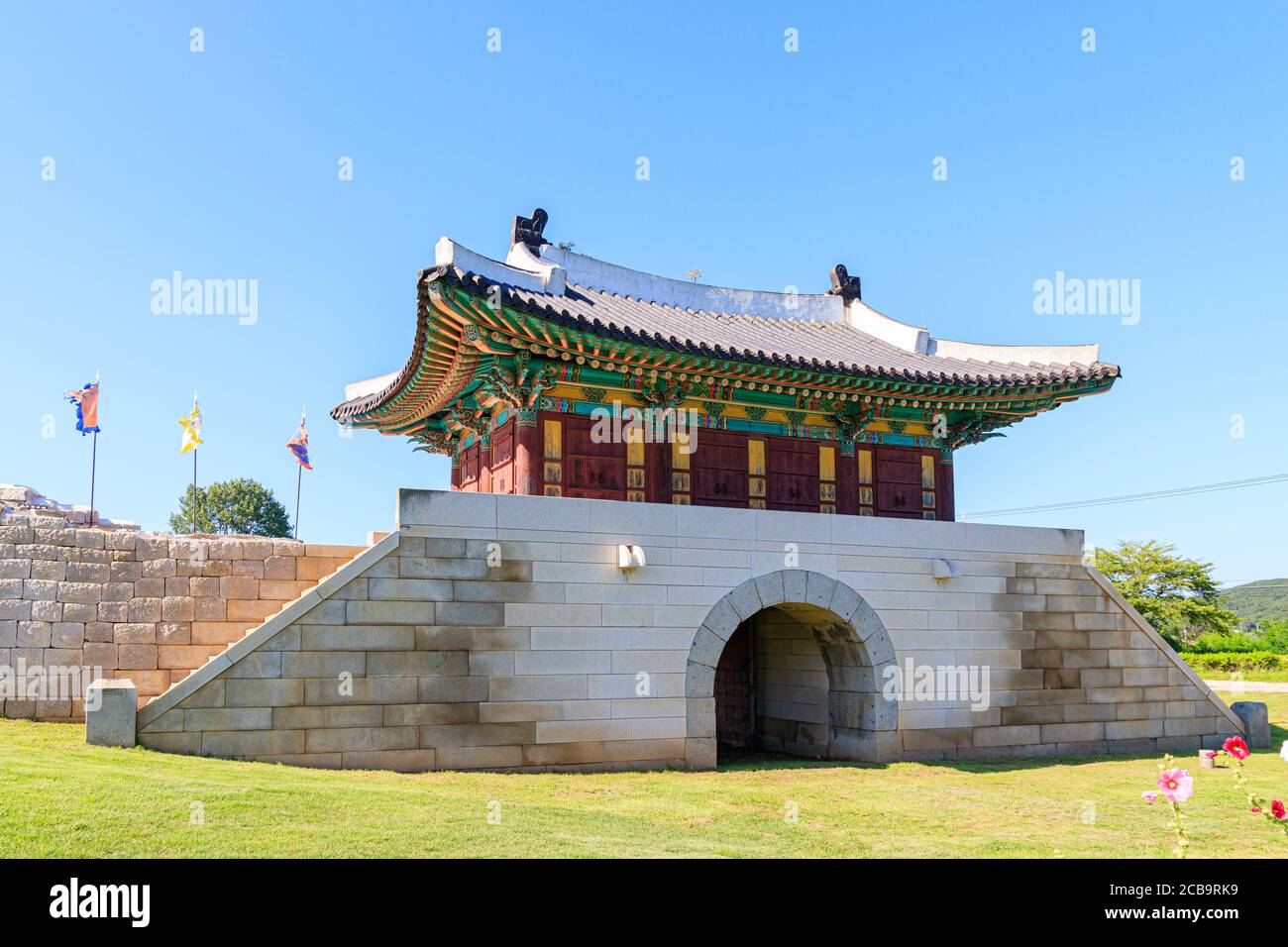 Ganghwa-gun, Incheon, South Korea July 15, 2020 -Jwagang Donedae Outpost. korea ganghwado historical site landscape. Stock Photo