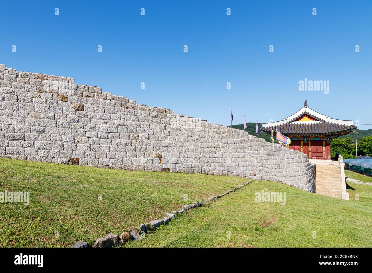 Ganghwa-gun, Incheon, South Korea July 15, 2020 -Jwagang Donedae Outpost. korea ganghwado historical site landscape. Stock Photo