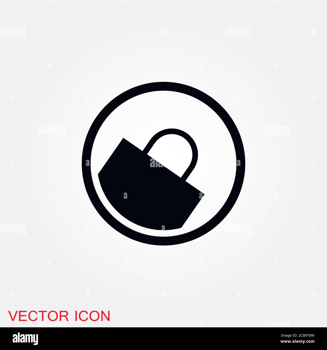 Bag icon. Shopping bag, Vector illustration isolated Stock Vector