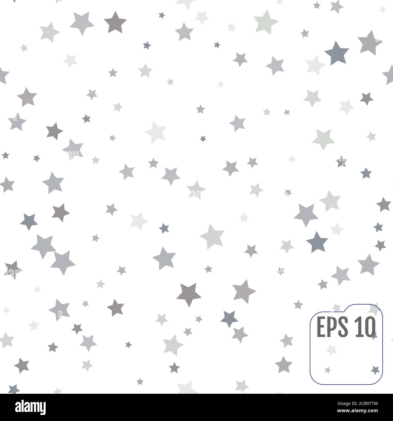 Seamless Pattern With Silver Stars Stock Vector Image And Art Alamy