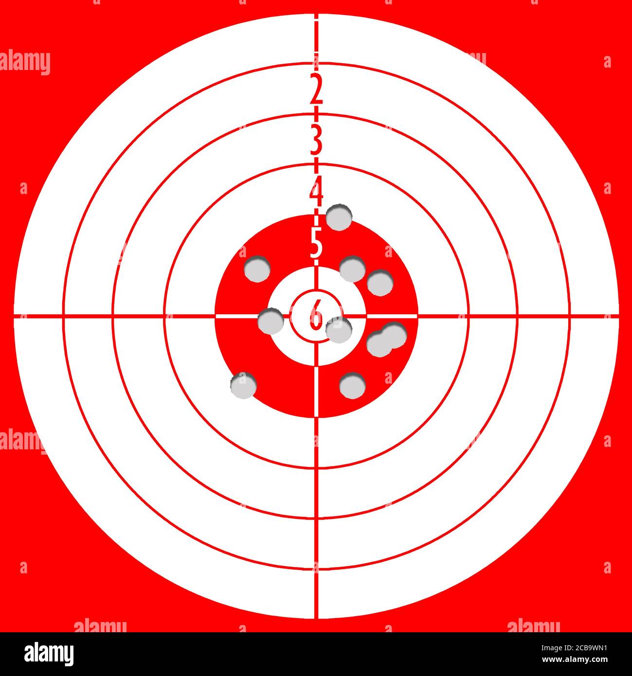 sniper shooting target Stock Photo