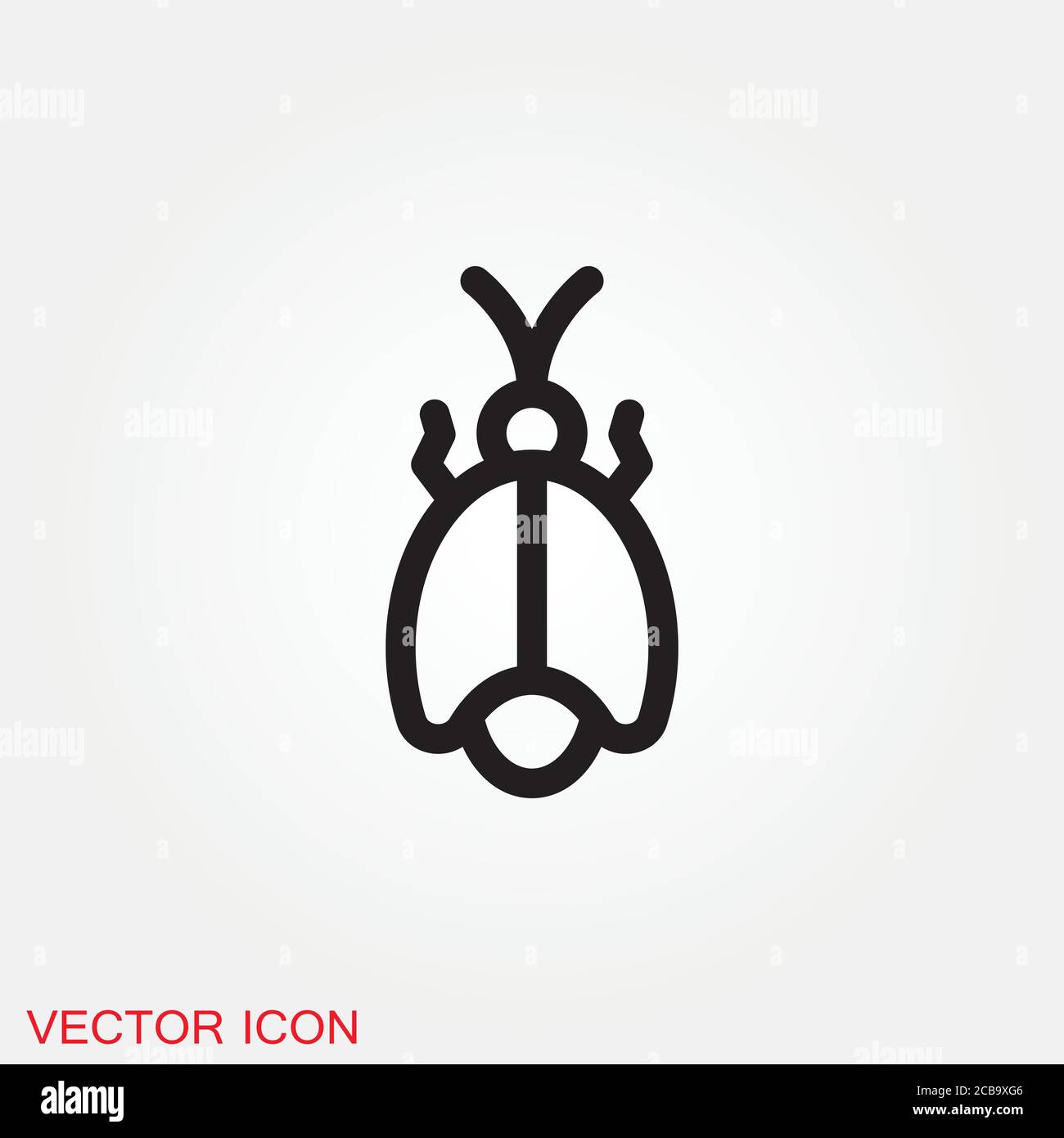 Beetle icon. Insect design, insect icons vector Stock Vector