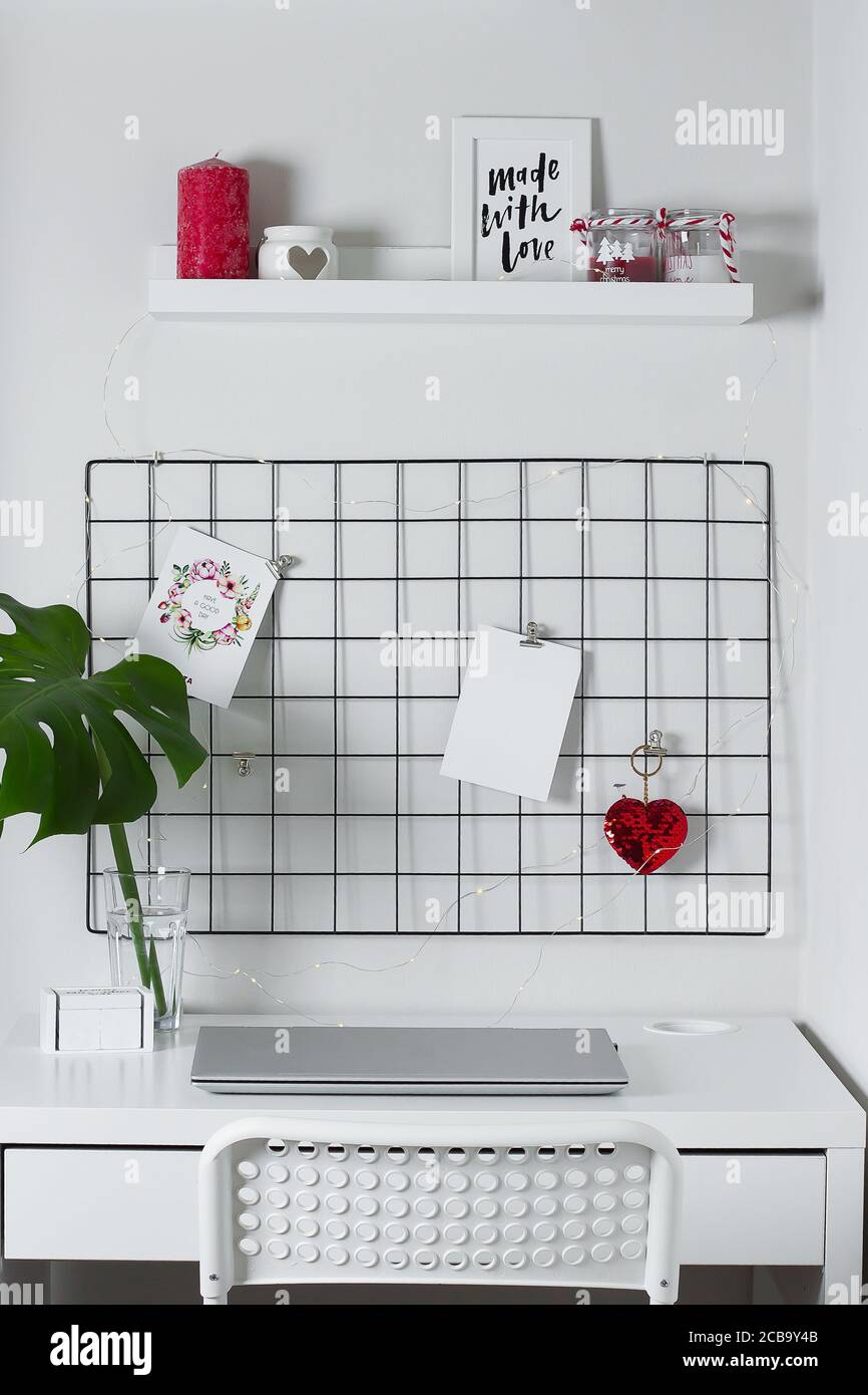 Download White Home Interior Office Room Grid Mood Board Stylish White Desktop Mockup Stock Photo Alamy Yellowimages Mockups