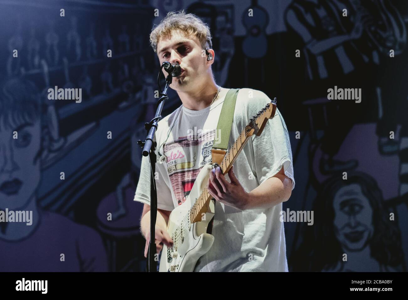 Sam Fender performs at the Virgin Money Unity Arena in Newcastle, at