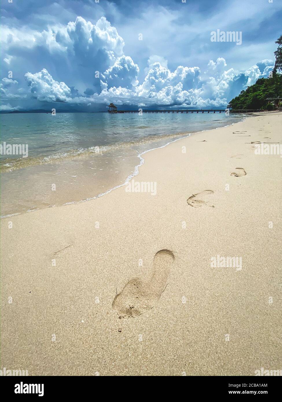 View of paradise Santhiya resort in Koh Yao Yai, island in the Andaman sea between Krabi and Phuket Thailand Stock Photo