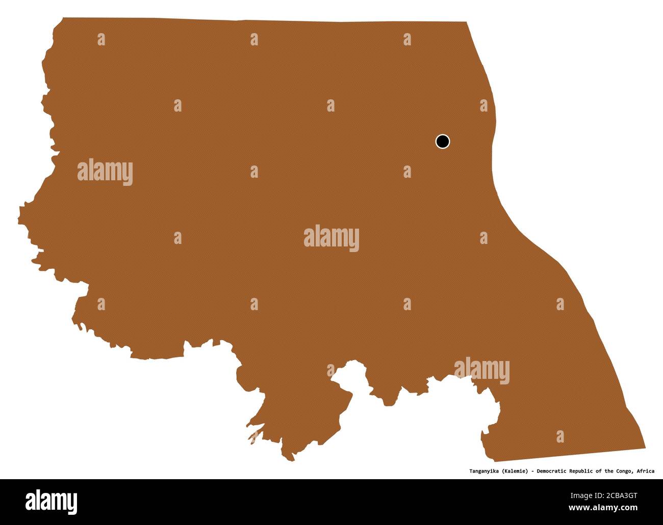 Shape of Tanganyika, province of Democratic Republic of the Congo, with ...