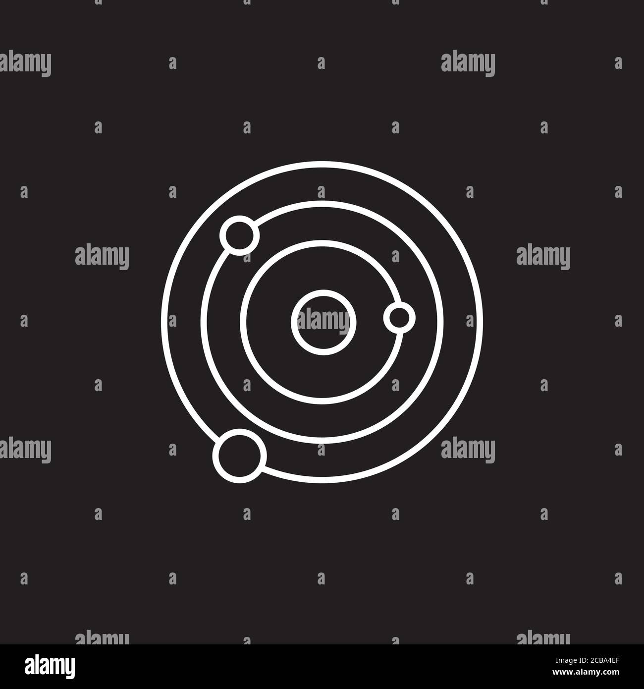 Space icon in flat style. Vector illustration Stock Vector Image & Art ...