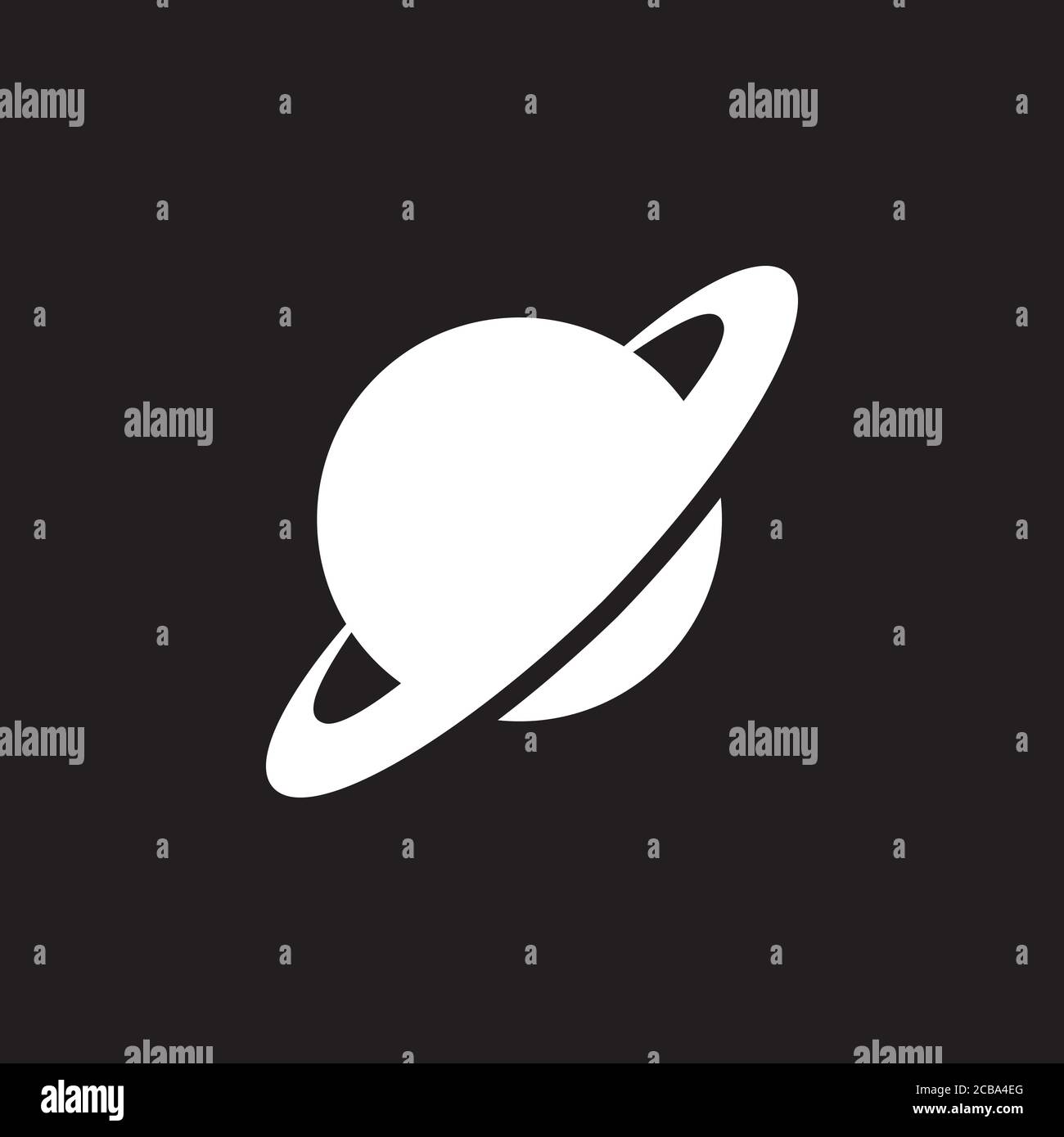 Space icon in flat style. Vector illustration Stock Vector Image & Art ...