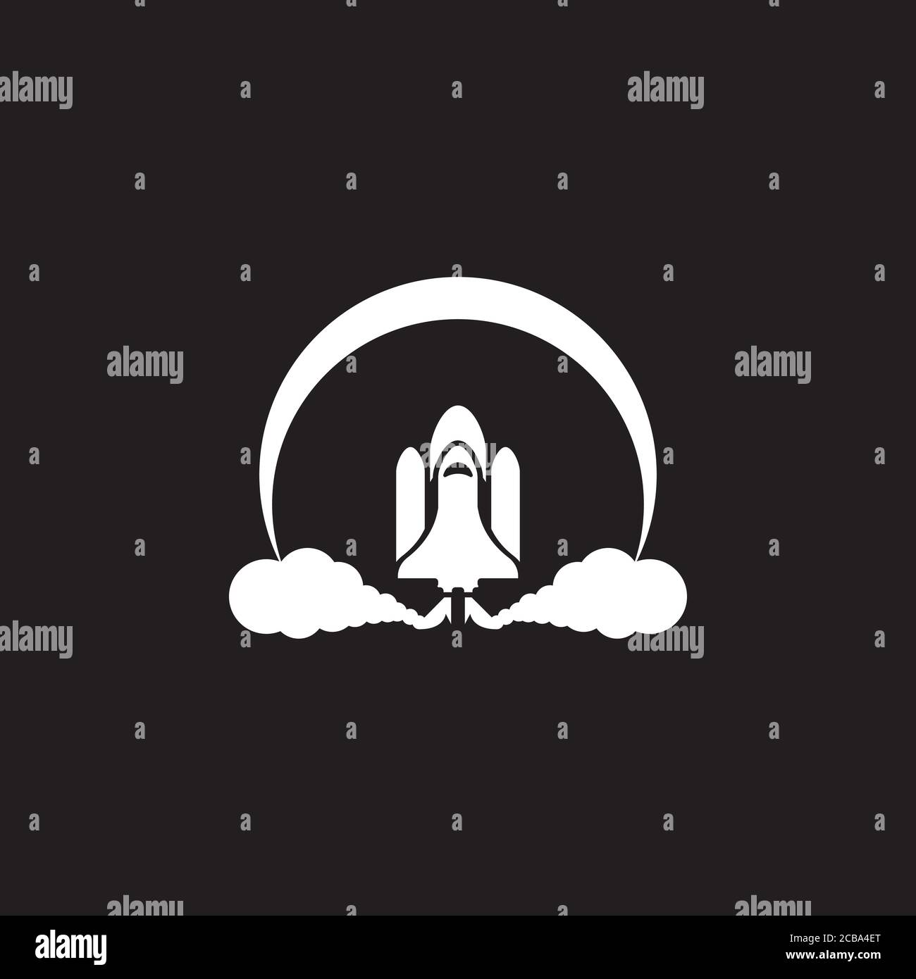 Space icon in flat style. Vector illustration Stock Vector Image & Art ...