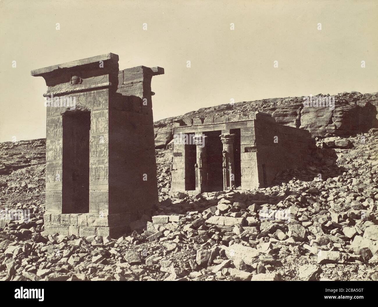 Temple d'Andour, ca. 1870. Stock Photo