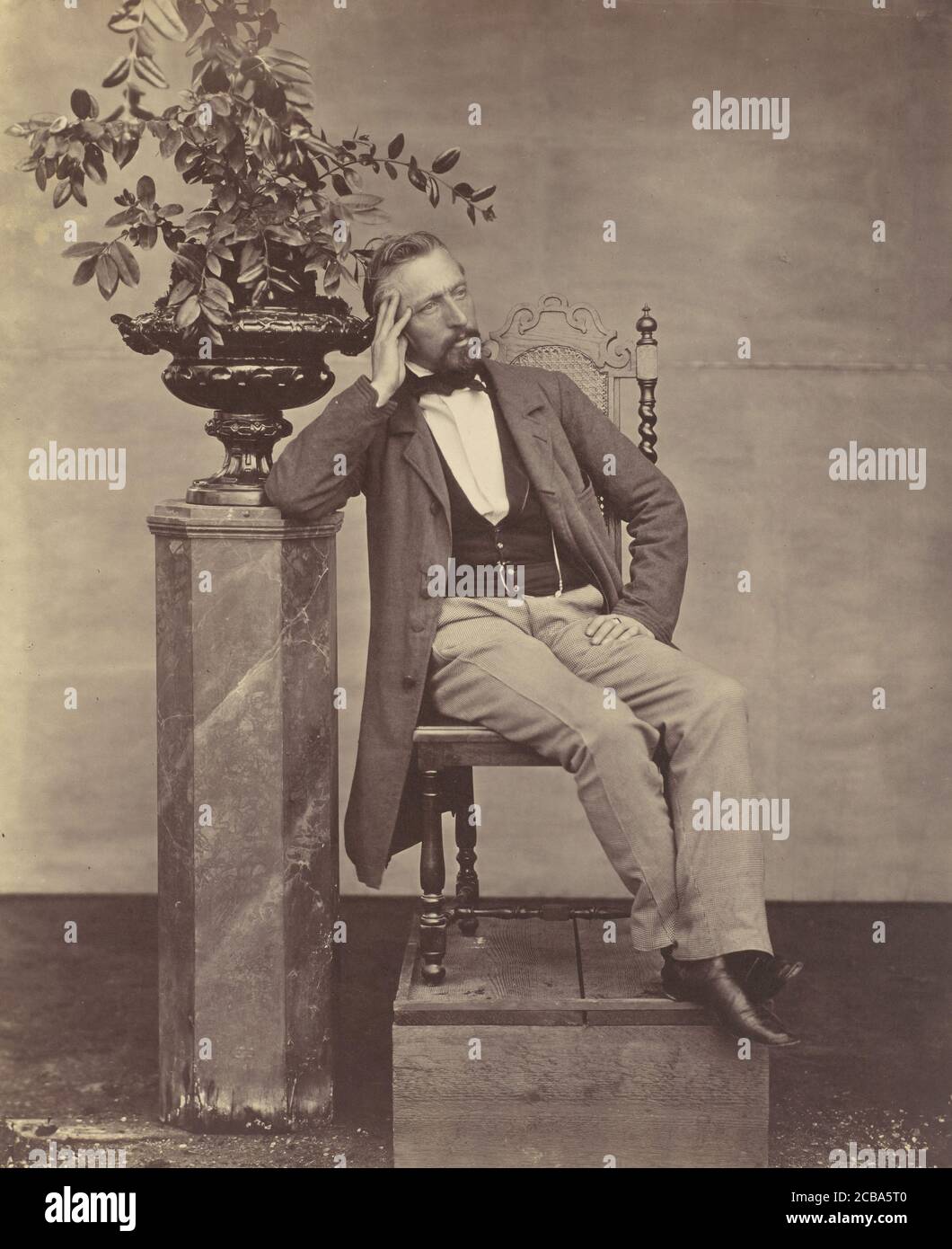 Ambrotype photo of sitting gentleman @1850-60s Ambrotype photo of sitting gentleman @1850-60s