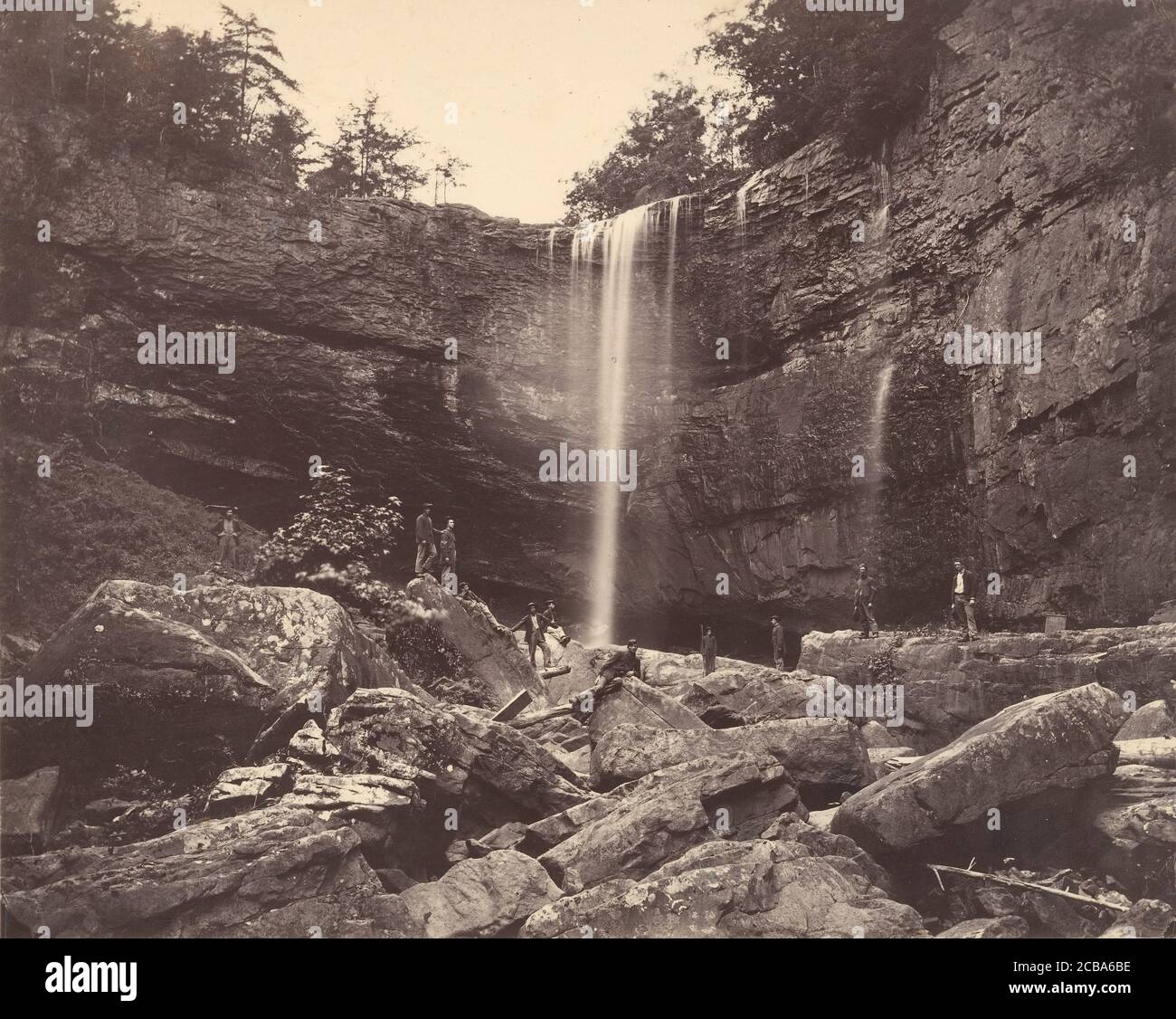 Lulah Falls, Lookout Mountain, Georgia, 1864-65. Stock Photo