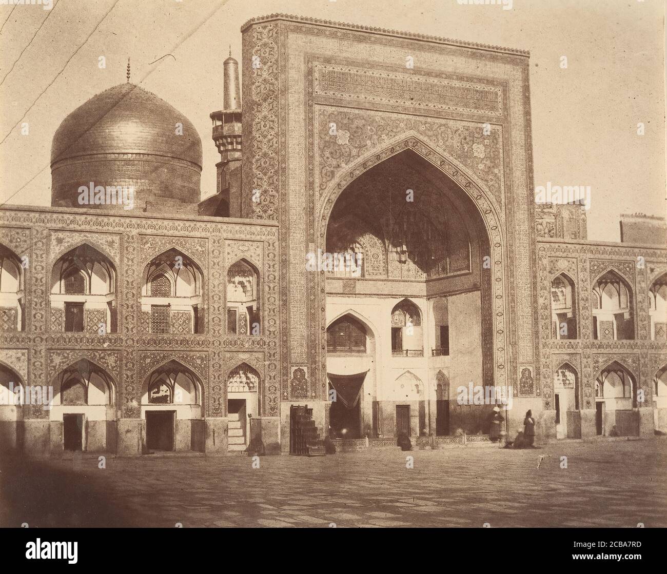 [Main Gate of Imam Riza, Mashhad, Iran], 1850s Stock Photo - Alamy