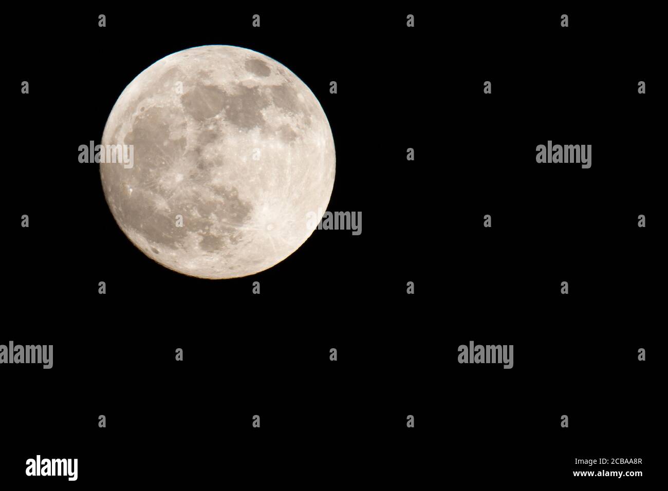 full moon, Netherlands Stock Photo