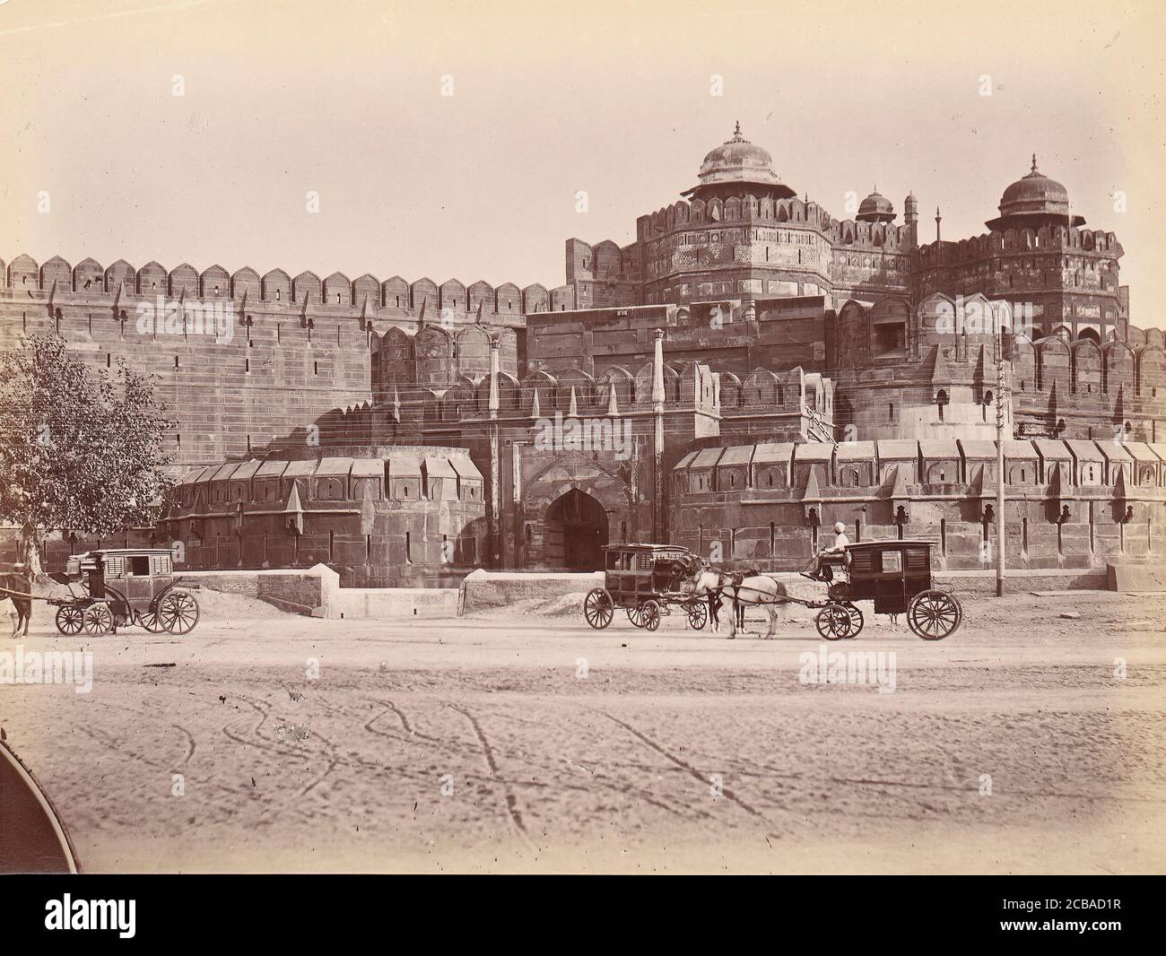 Red Fort, Delhi, India, 1860s-70s. Stock Photo