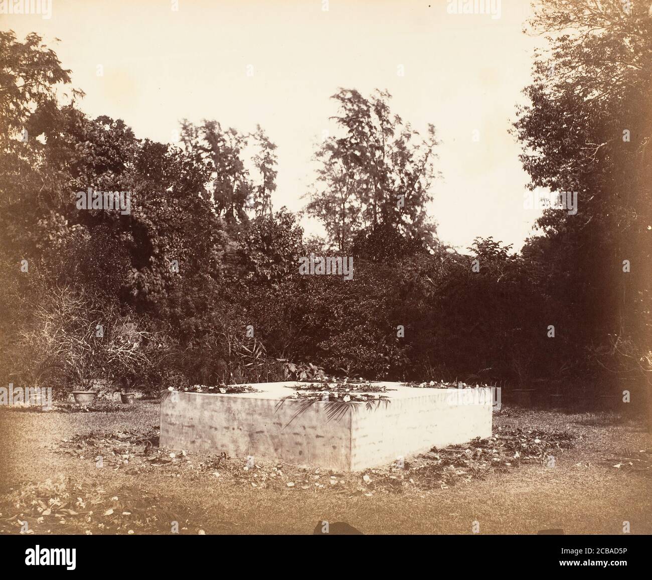 Tomb, Barrackpore, 1861. Stock Photo