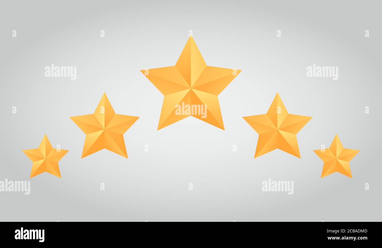 Set of vector paper origami star for logos, icons, and design elements ...