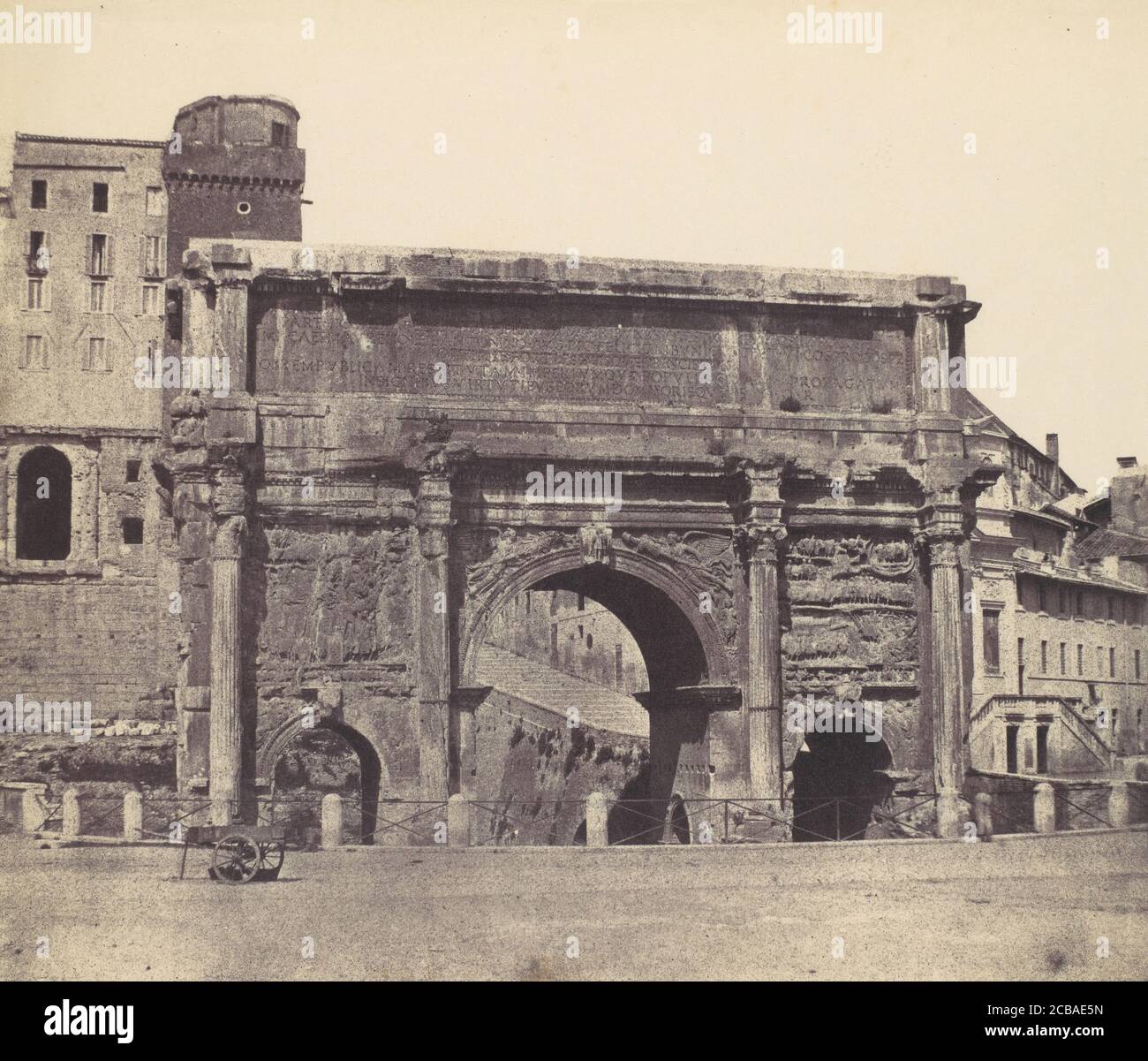 Arch of Septimius Severus, Rome, 1850s Stock Photo - Alamy