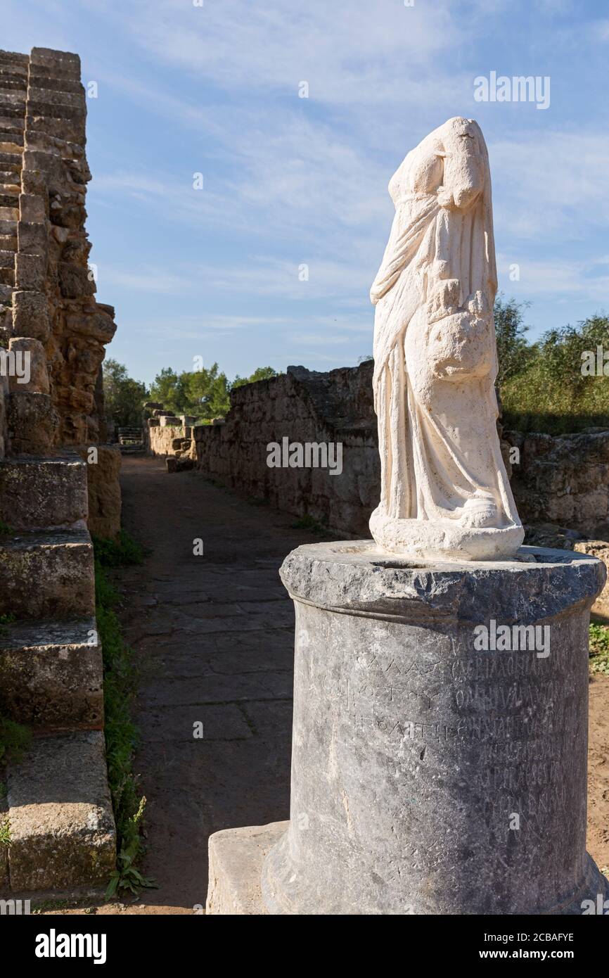 Salamis, Antike, Ausgrabungsstätte, Türkische Republik Nordzypern Stock Photo