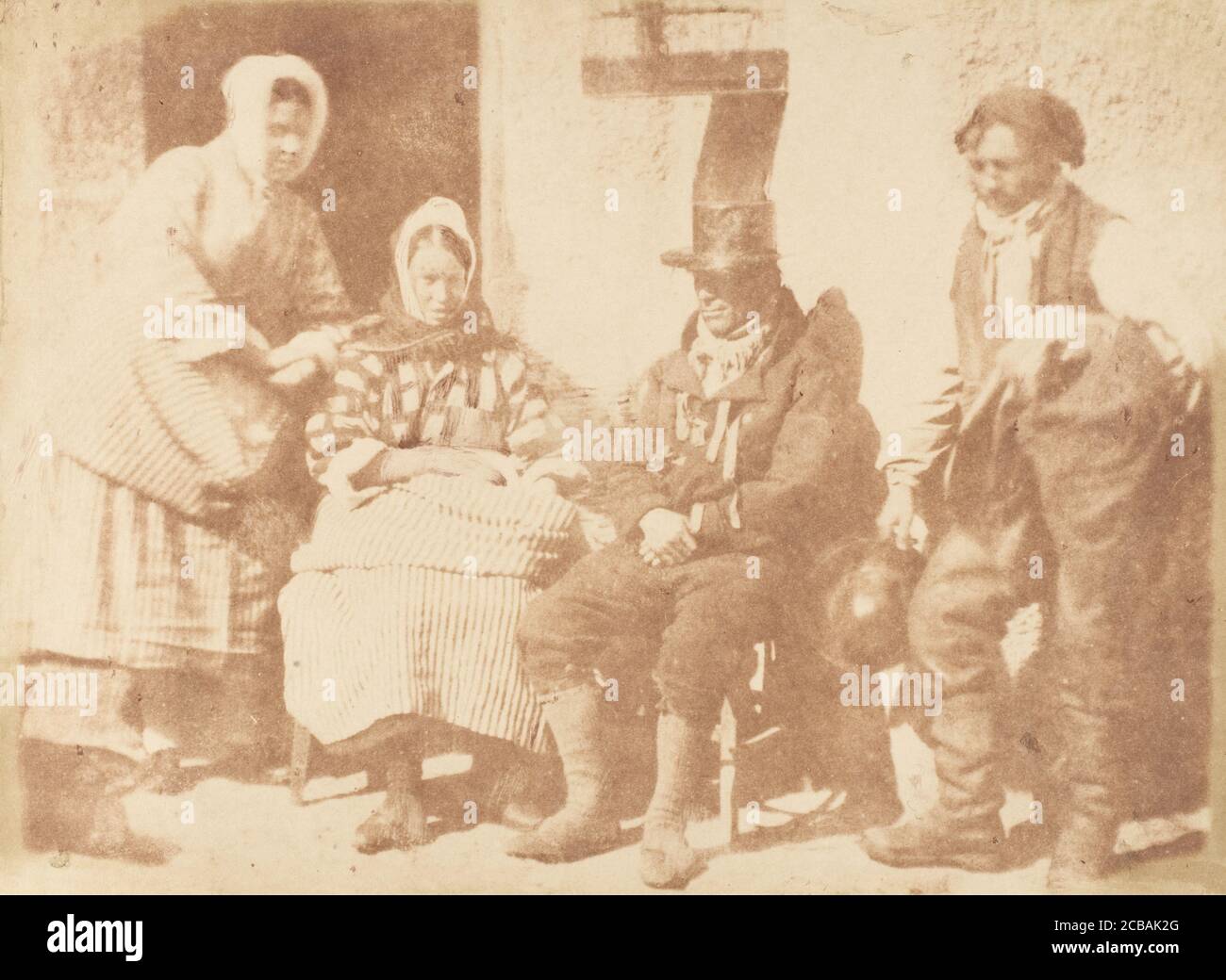 Newhaven Family, 1843-47. Stock Photo
