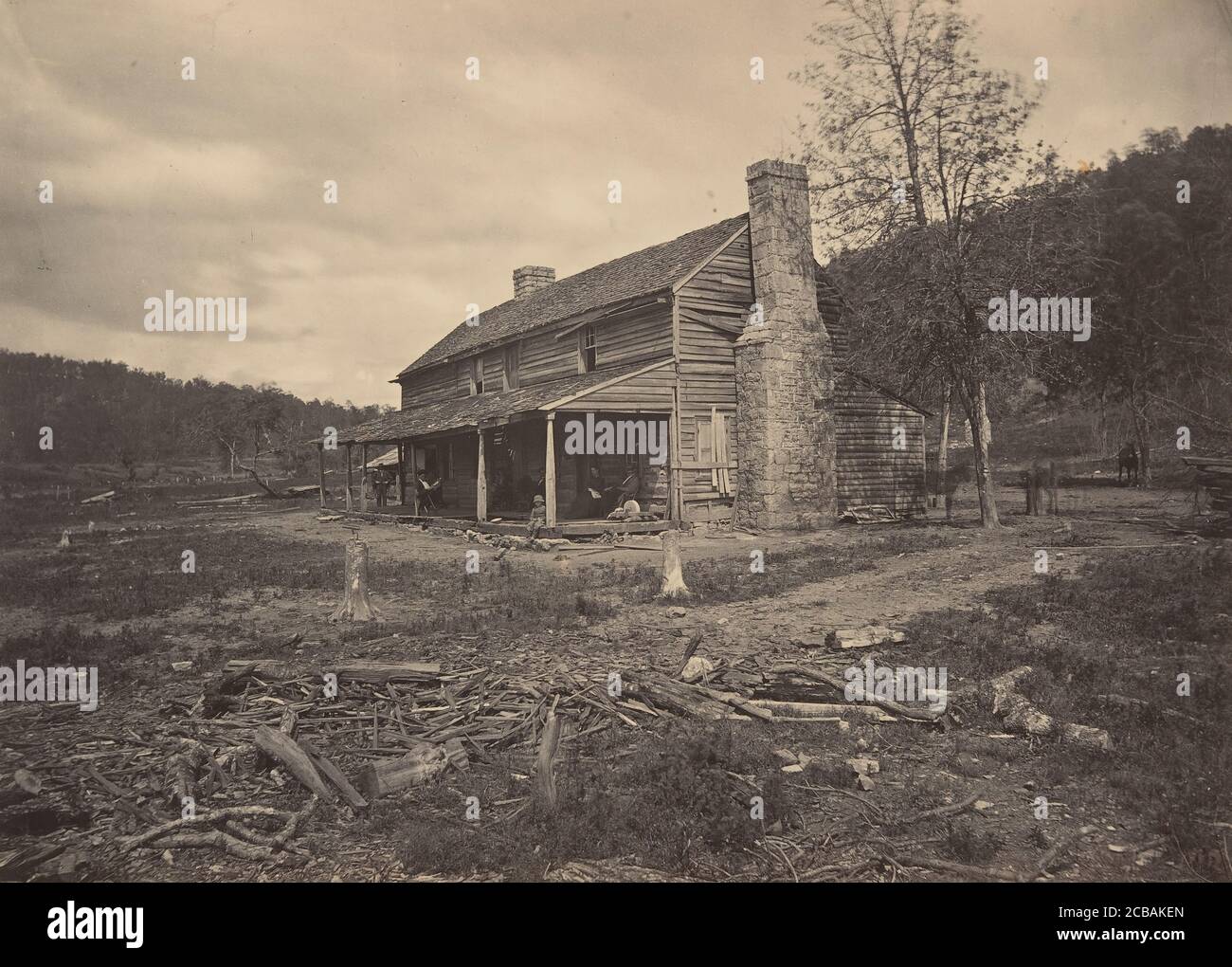 The John Ross House, Ringold, Georgia, 1860s. Stock Photo