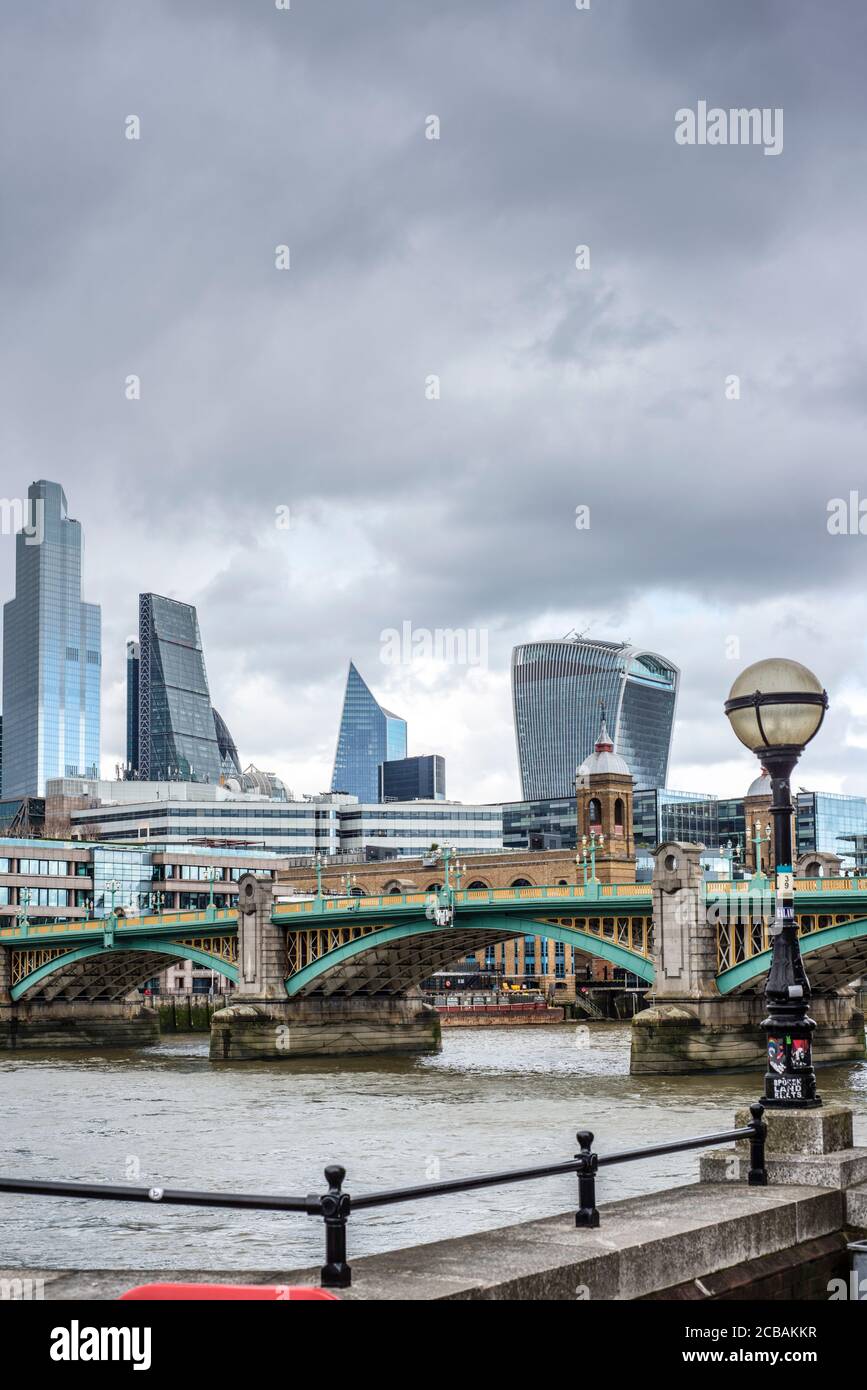 Skyline of London, UK Stock Photo