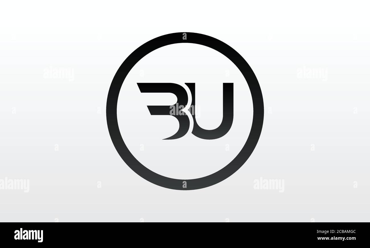 Initial BU Letter Logo With Creative Modern Business Typography Vector ...