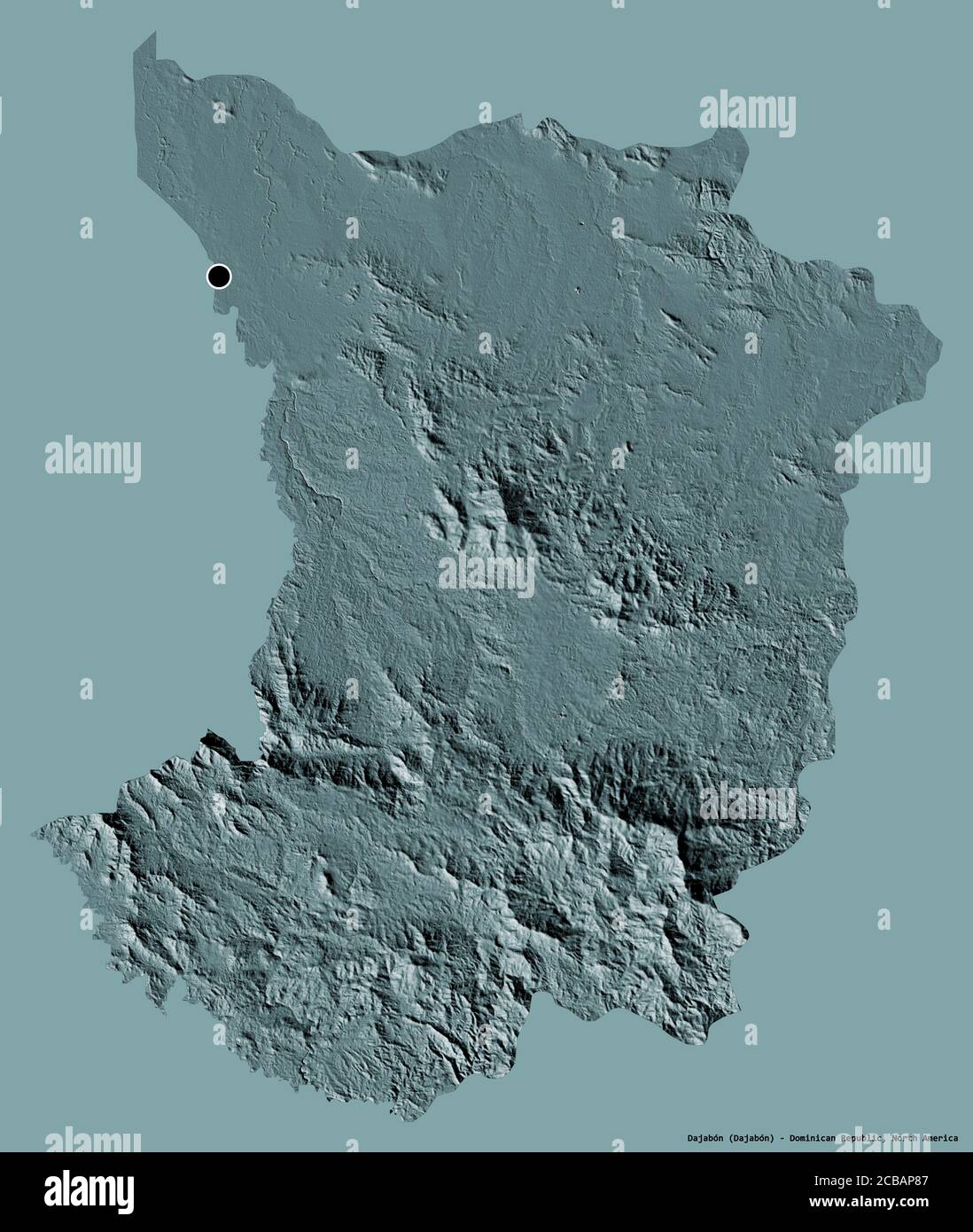 Dajabon Dominican Republic Map Shape Of Dajabón, Province Of Dominican Republic, With Its Capital Isolated  On A Solid Color Background. Colored Elevation Map. 3D Rendering Stock  Photo - Alamy